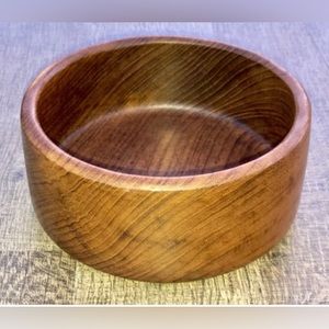 Vintage Mid Century Genuine Dolphin Teakwood Teak Hardwood Thai Bowl